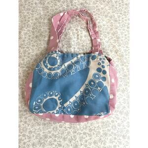 Handmade Patchwork Tote Bag Octopus Polka Dot Boho